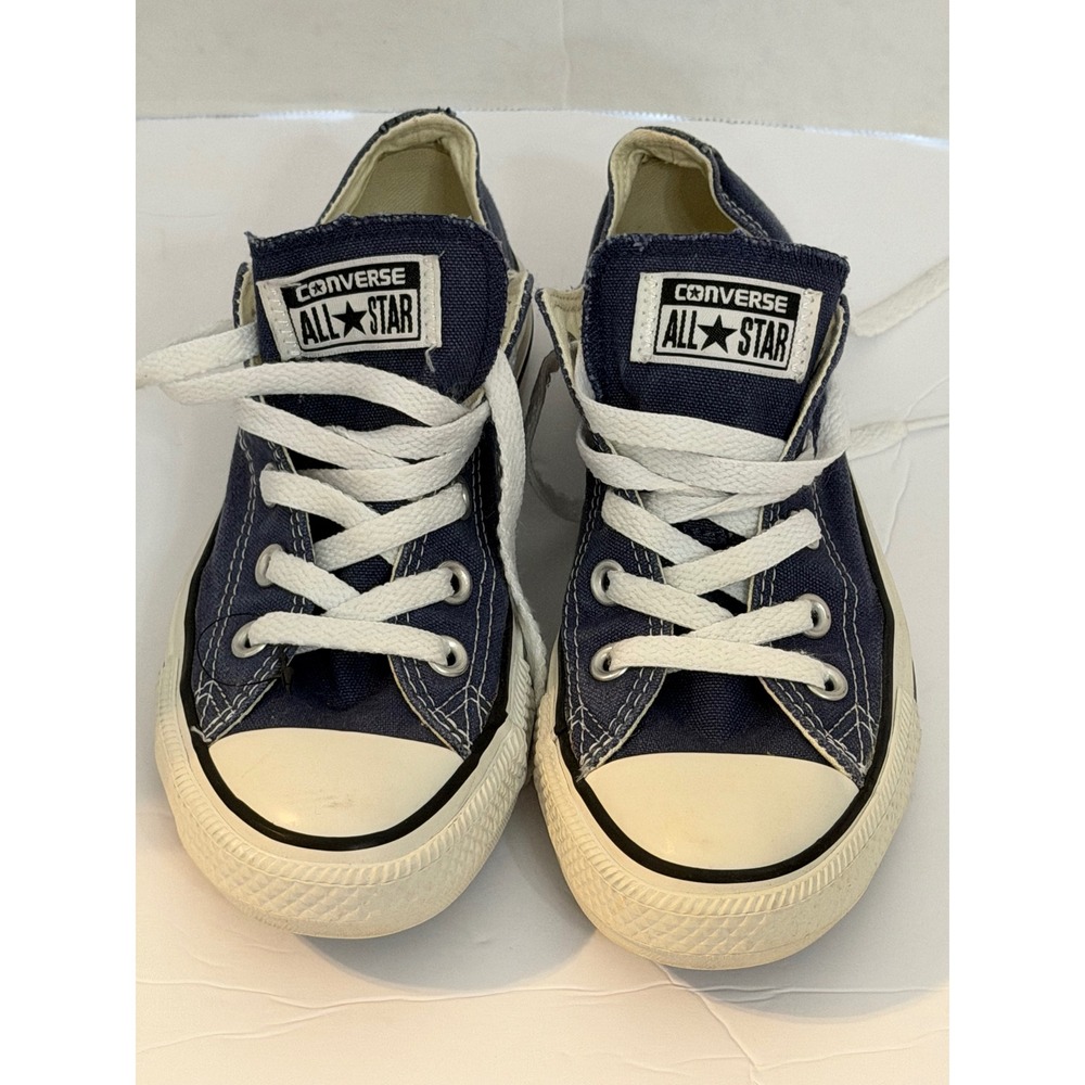 Converse Chuck Taylor All Star Navy Blue Low Top Sneakers Mens 3.5 Womens 5.5